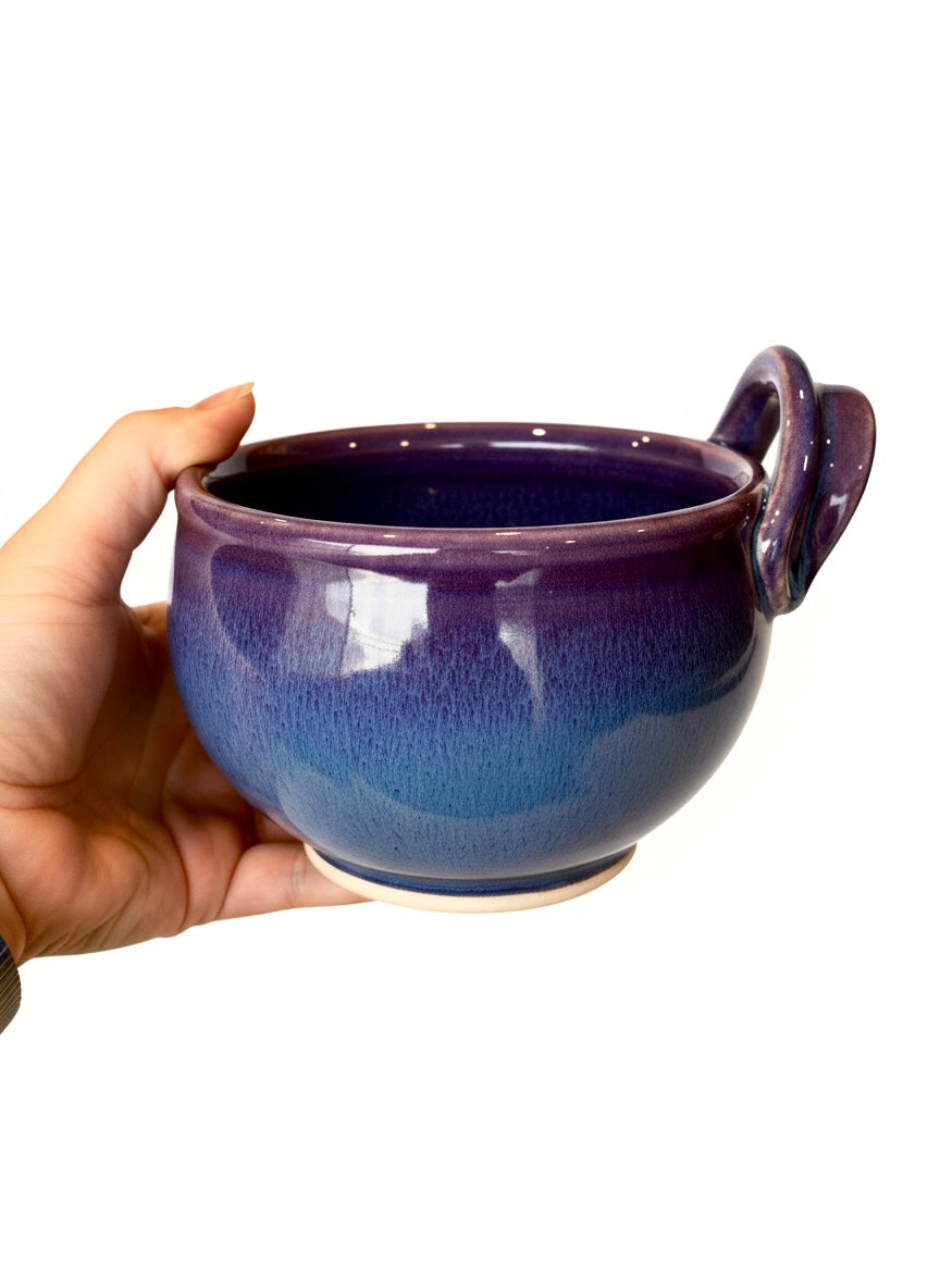 Handmade Soup Bowl with Handle