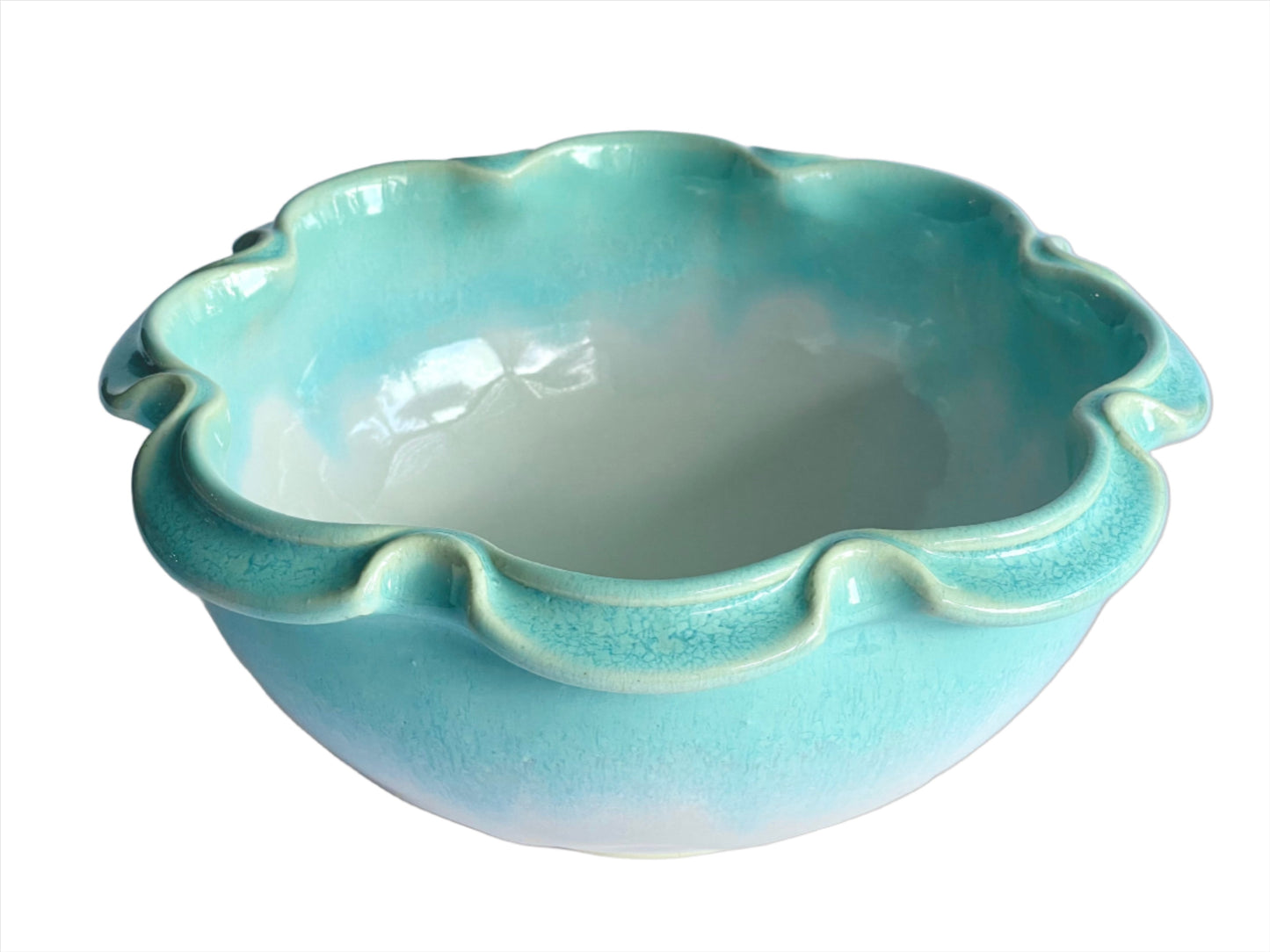 Handmade Ceramic "Ripple" Serving Bowl