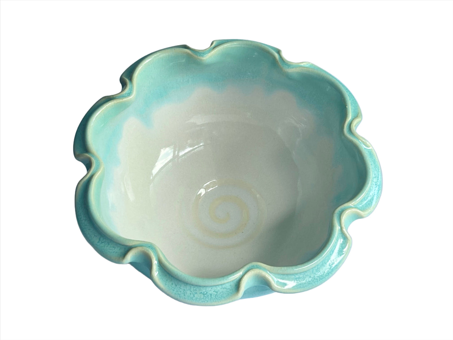 Handmade Ceramic "Ripple" Serving Bowl