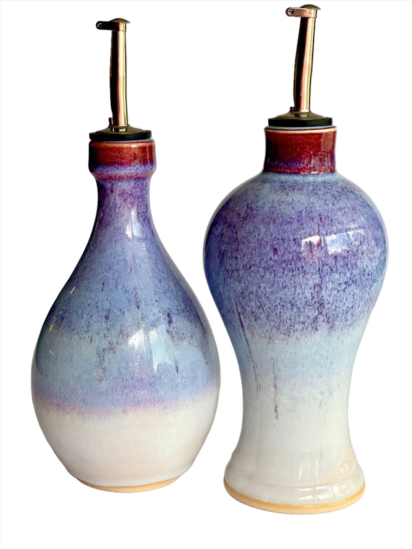 Handmade Ceramic Oil and Vinegar Cruet Set