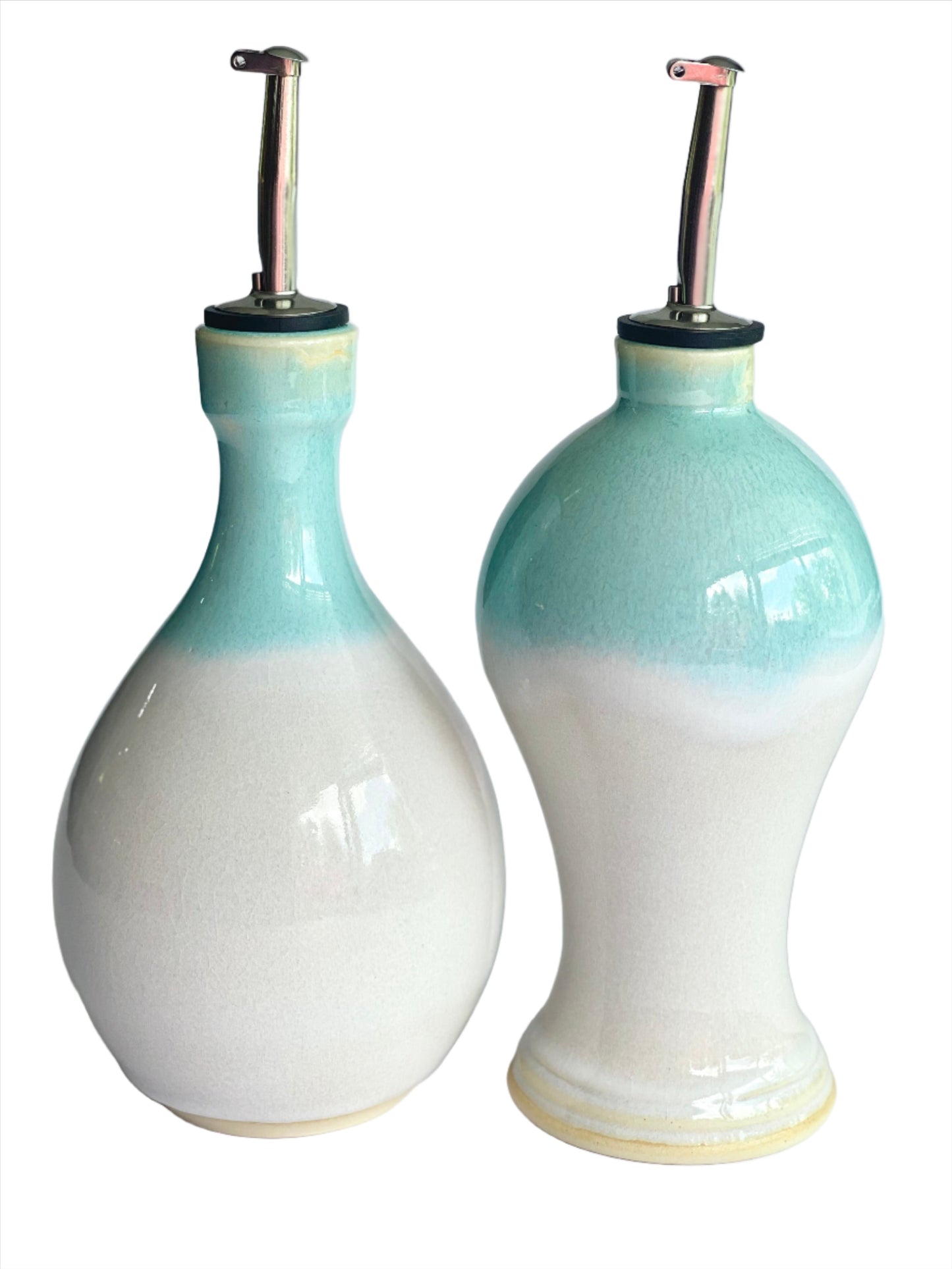 Handmade Ceramic Oil and Vinegar Cruet Set