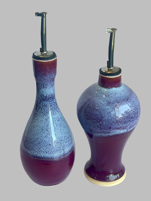 Handmade Ceramic Oil and Vinegar Cruet Set