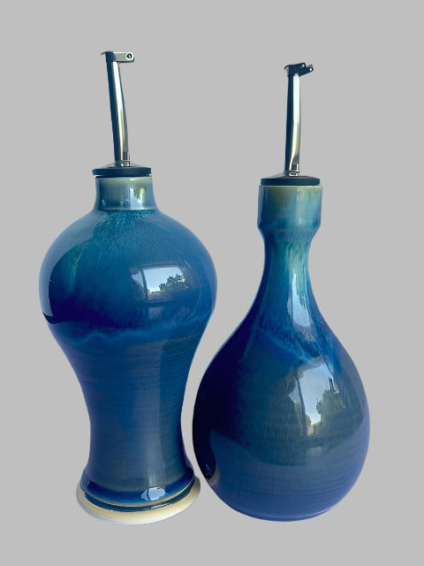 Handmade Ceramic Oil and Vinegar Cruet Set