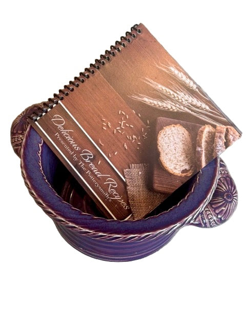 Handmade Ceramic Bread Baker with Recipe Book